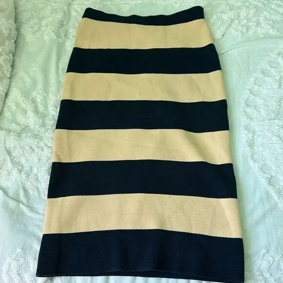 J.Crew Sweater midi length pencil skirt in rugby stripe - Picture 3 of 7
